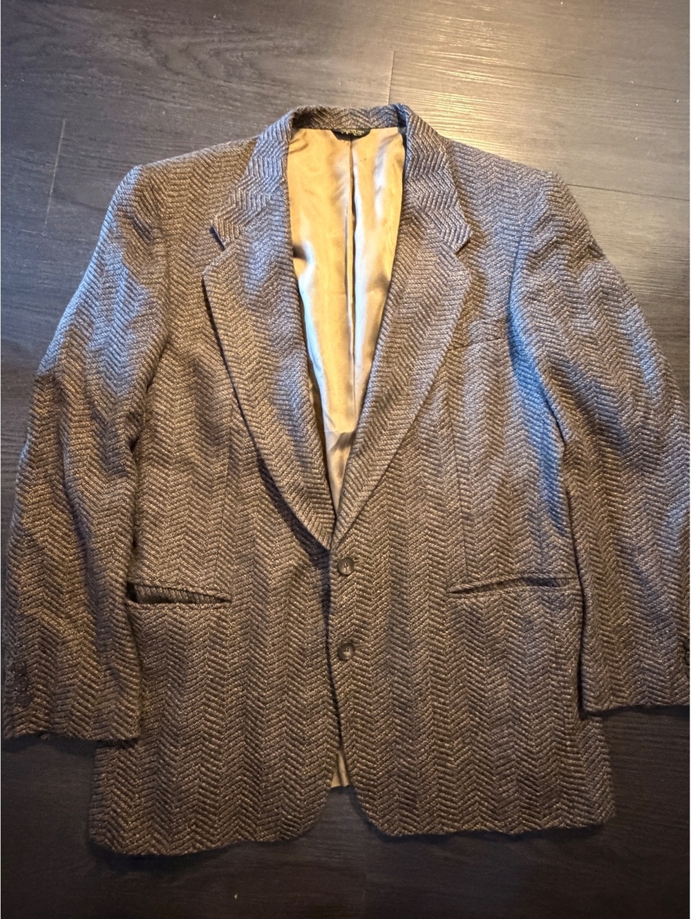 Vintage Givenchy Monsieur Herringbone Blazer 42R